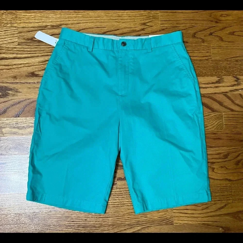 NEW Brooks Brothers Boys Stretch Chino Shorts Seagreen - 20